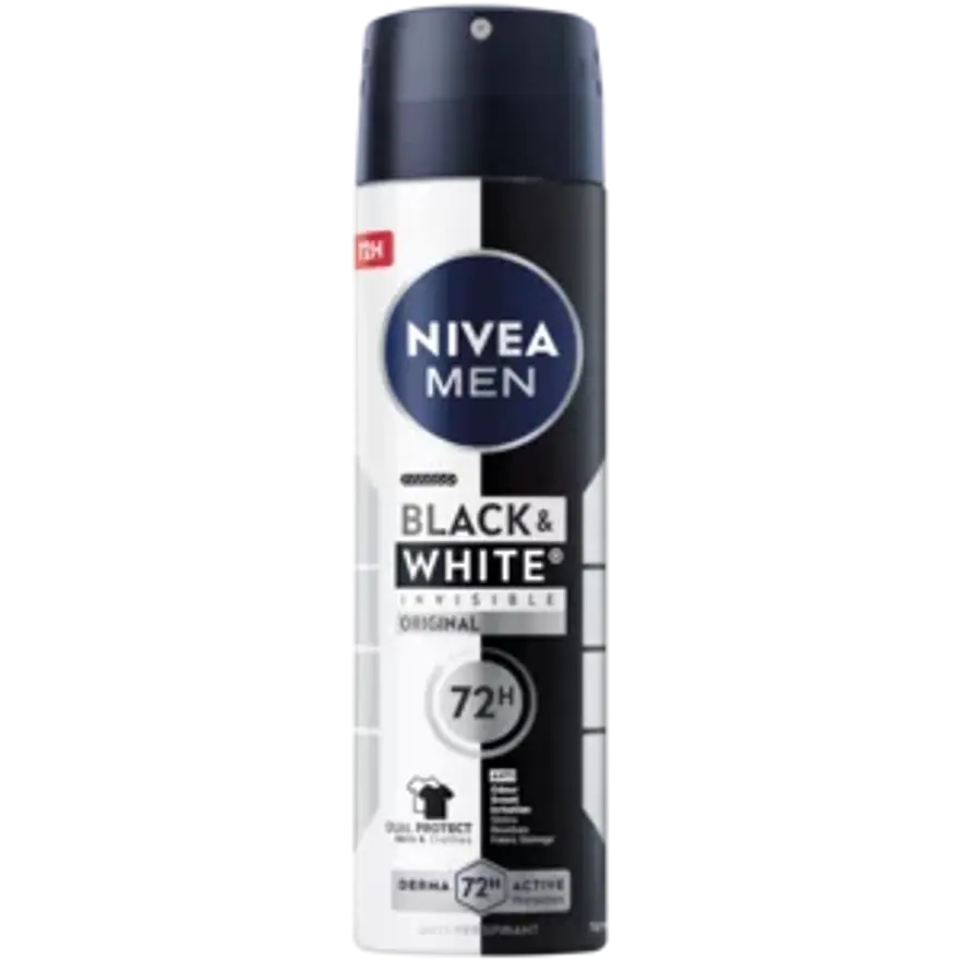 Nivea Men Black & White Invisible Anti-Perspirant 150ml
