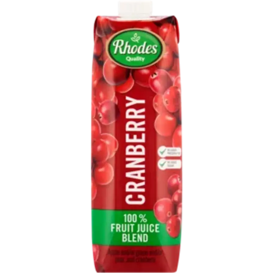 Rhodes Cranberry 100% 1L