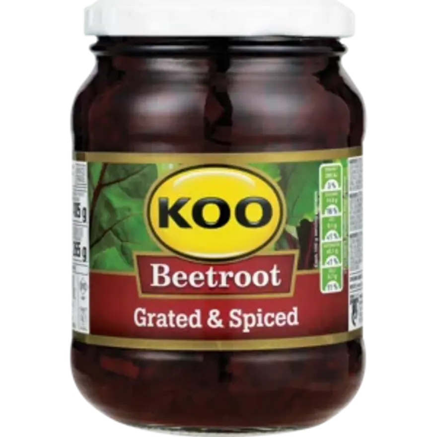 Koo Beetroot Grated & Spiced 405g