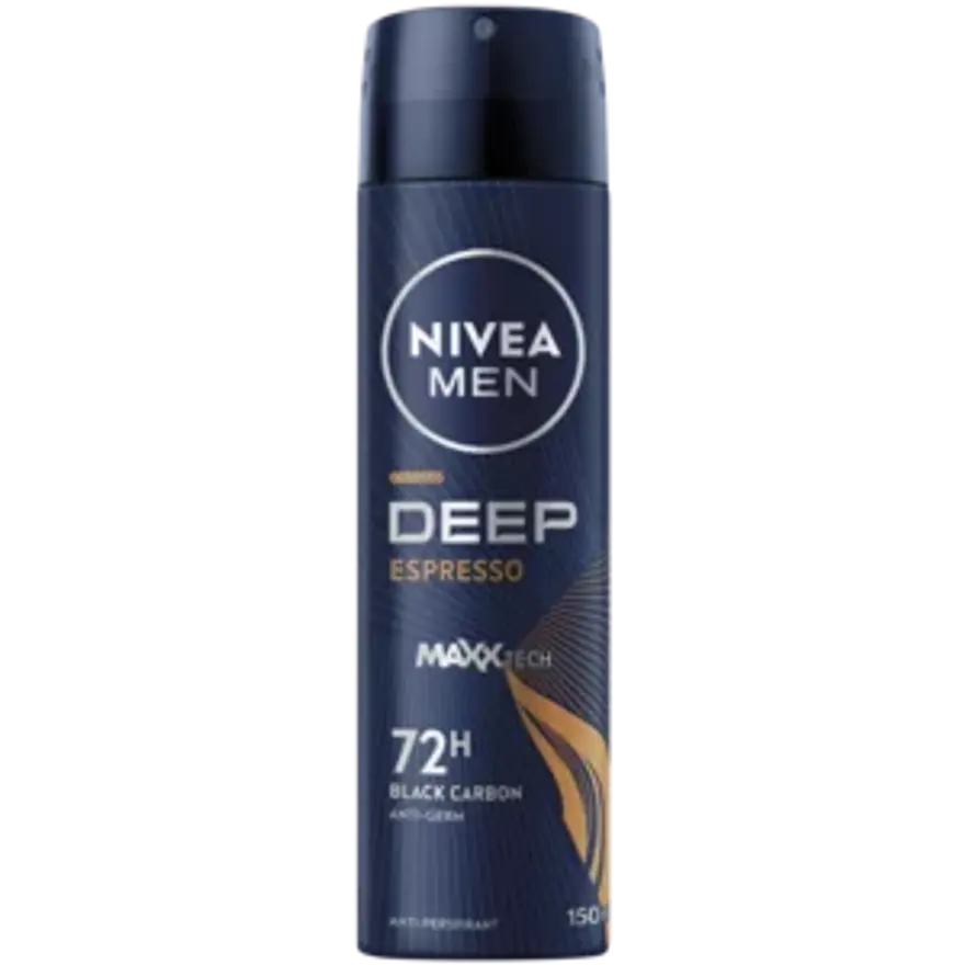 Nivea Men Deep Black Carbon Espresso Deo 150ml