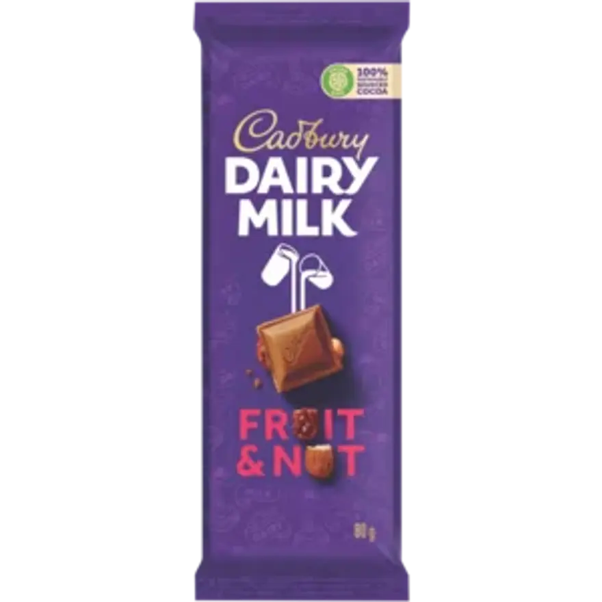Cadbury Dairy Melk Fruit & Nut 80g