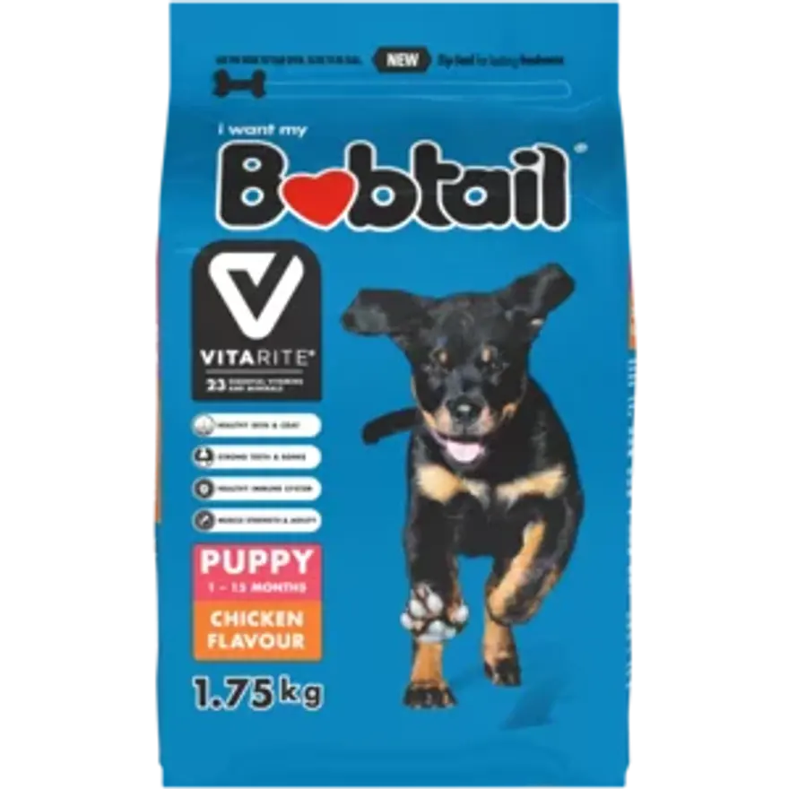 Bobtail Puppy Mini-Hoender 1.75kg