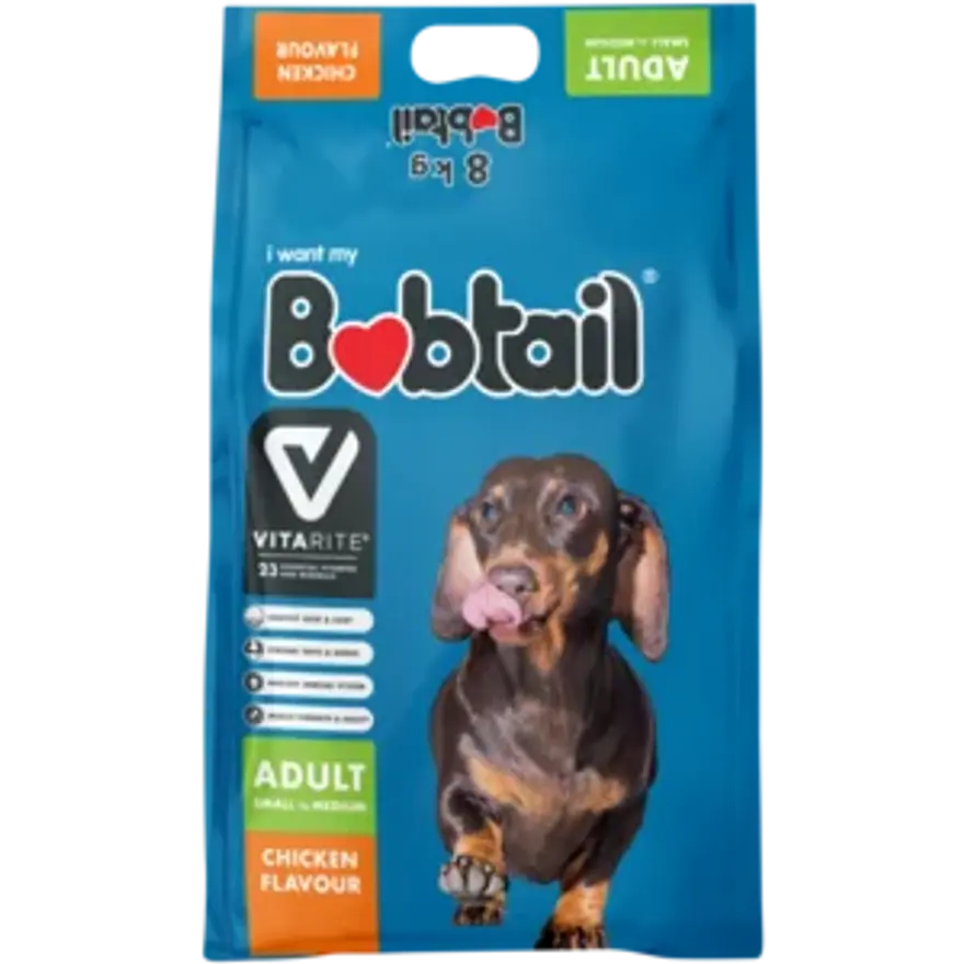Bobtail Adult Small to Medium Hoender 8kg