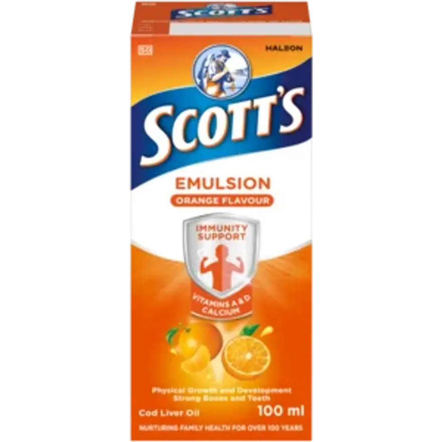 Scotts Emulsion Lemoen Flavour Imunity Support 100ml
