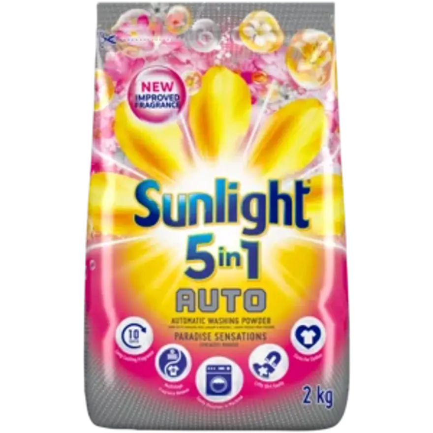 Sunlight 5in 1 Auto Washing Powder Paradise Sensation 2Kg