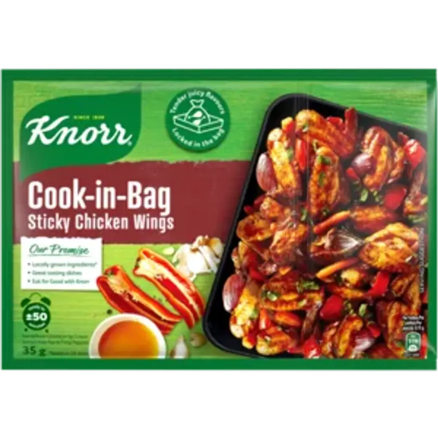 Knorr Cook In Bag Sticky Hoender Wings 35g