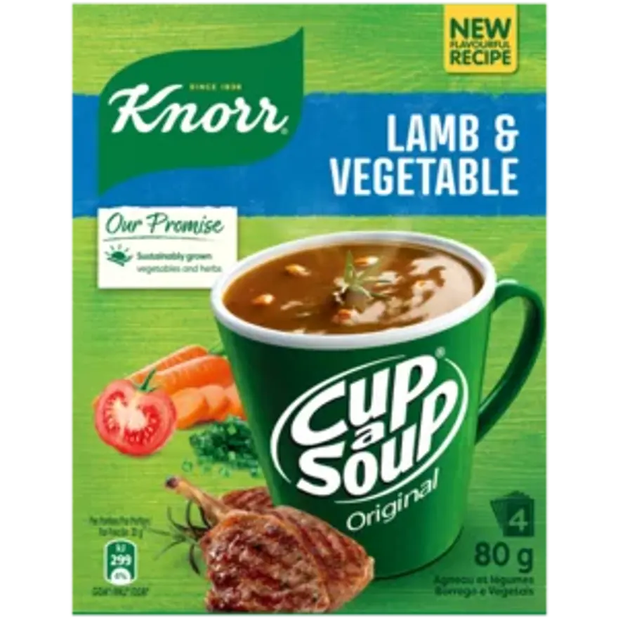 Knorr Cup a Soup Lamb & Vegetable 4`s 80g