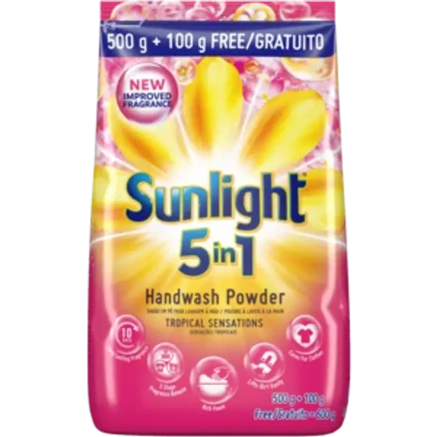 Sunlight 5 in 1 Handwash Powder 500g