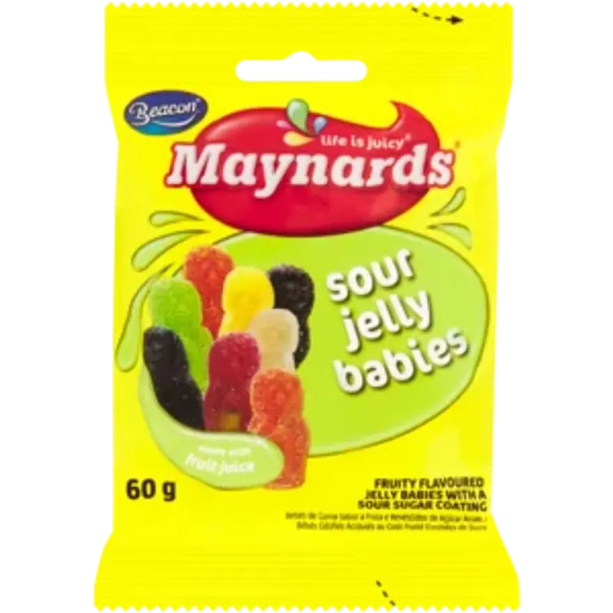 Maynards Sour jelly Babies 60g