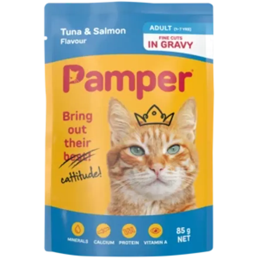 Pamper Tuna & Salmon Catfood 85g