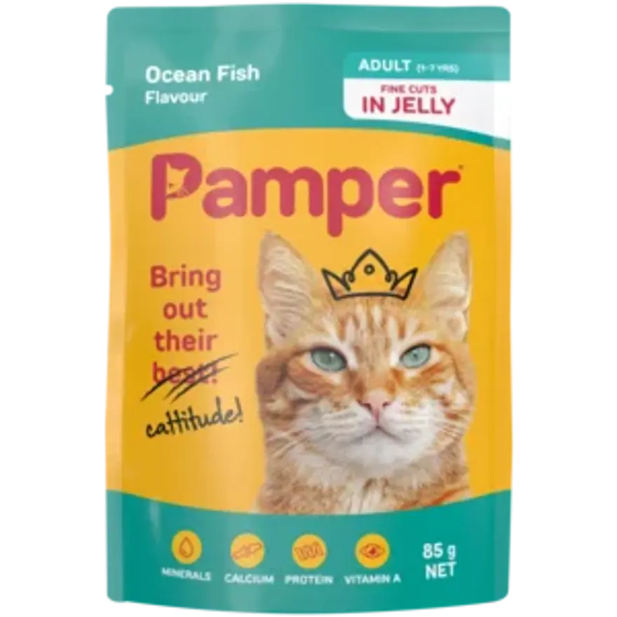 Pamper Wet Ocean Fish Flavour in Jelly 85g