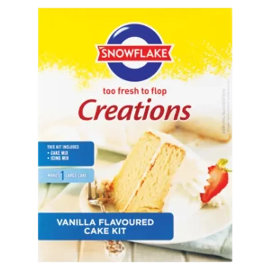 SnowFlake Creations Vanilla Flavoured Cake Kit 800g