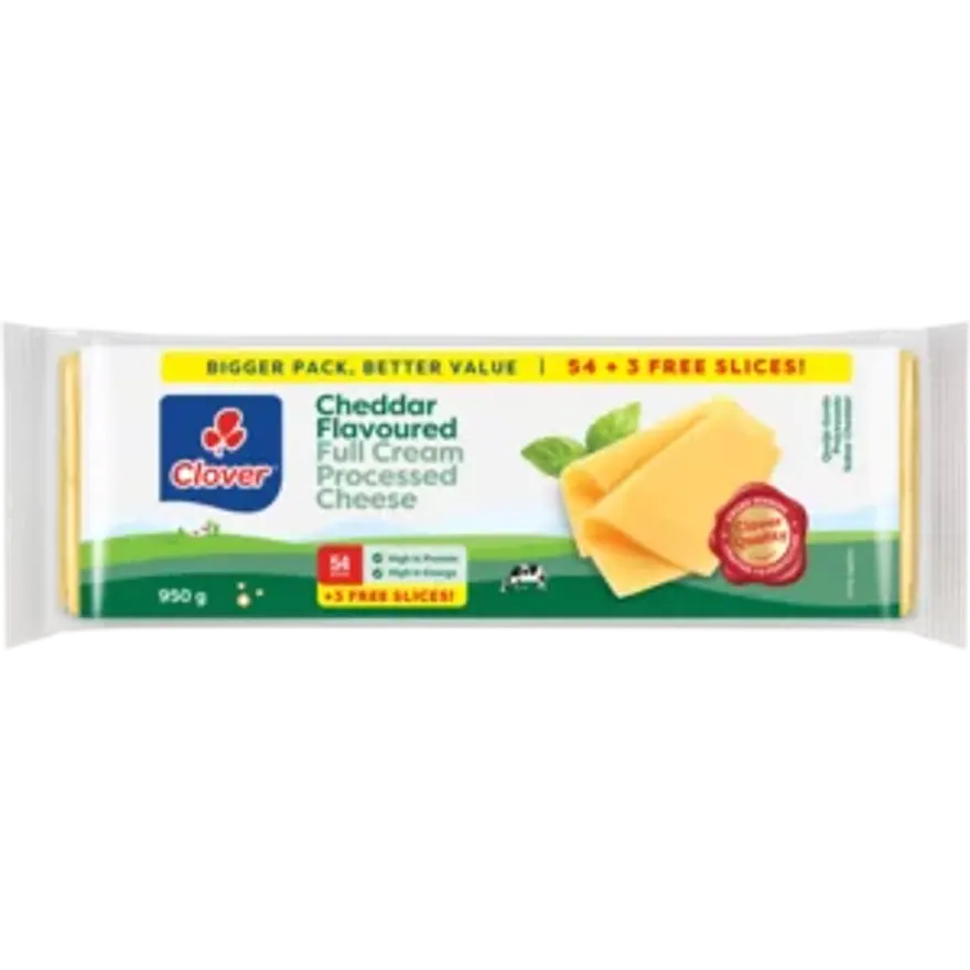 Clover Chedar Sliced Kaas 950g