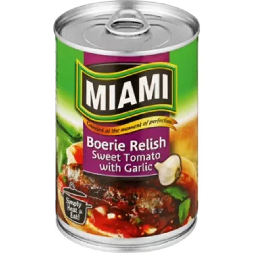 Miami Boerie Relish Sweet Tamatie with Garlic 450g