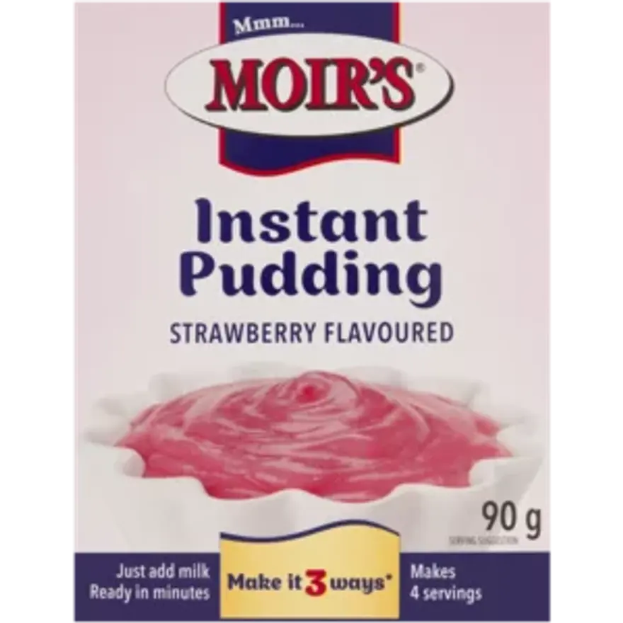 Moirs Instant Pudding Strawberry Flavour 90g