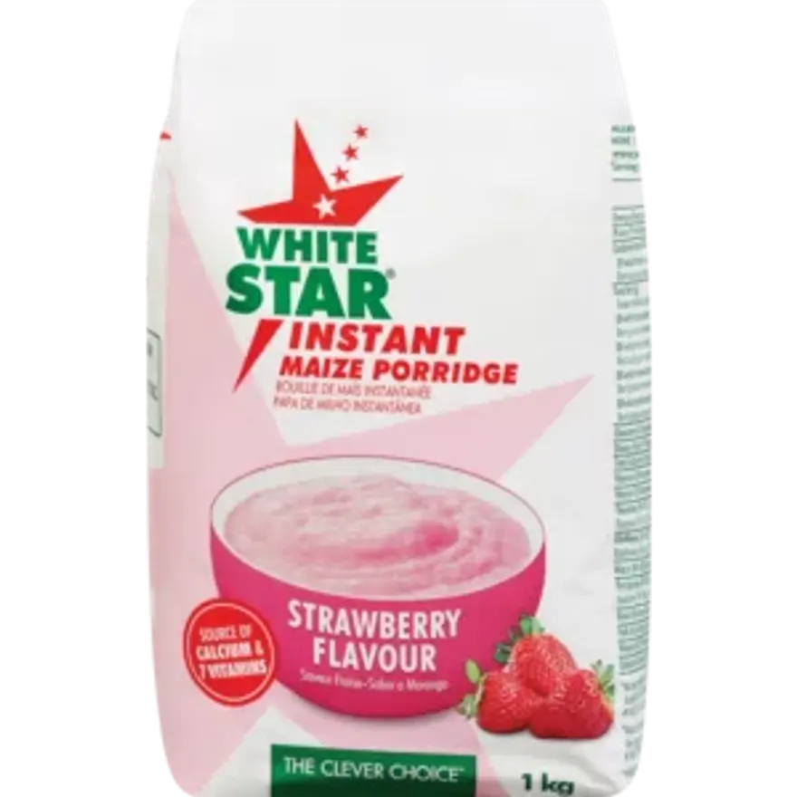 White Star Instant Porridge Strawberry 1kg