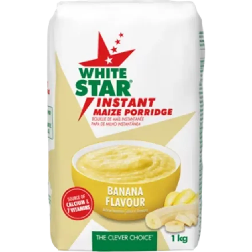 White Star Instant Porridge Piesang 1kg