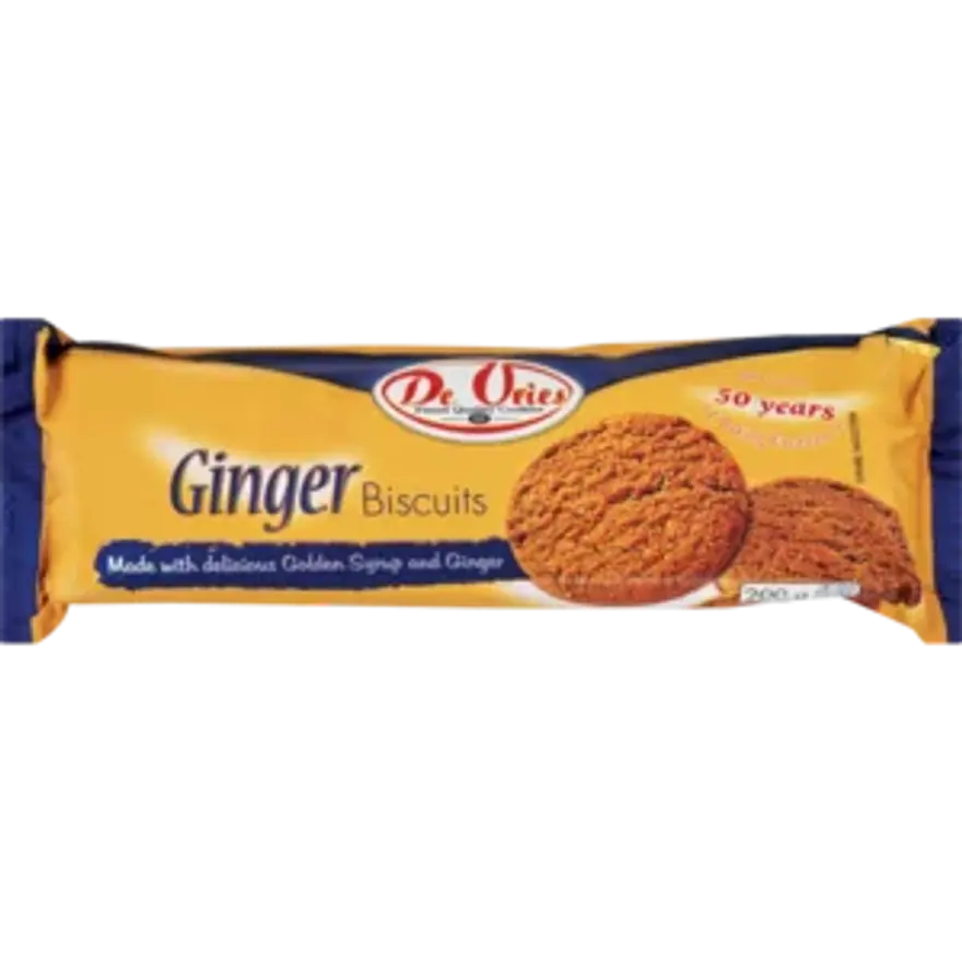 De Vries Ginger Biscuits 200g