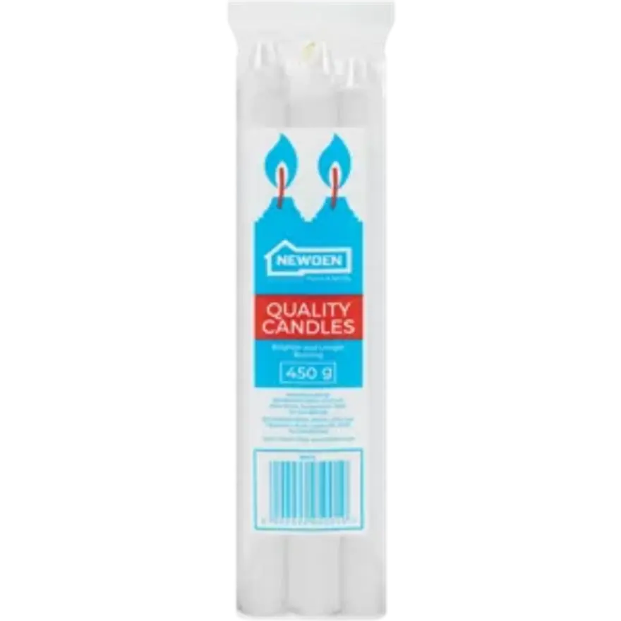 Newden Quality Candles White 450g