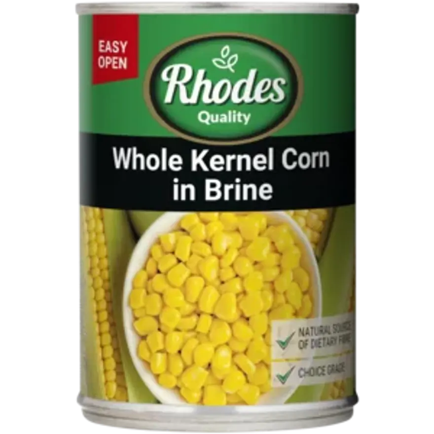 Rhodes Whole Kernel Corn in Brine 410g
