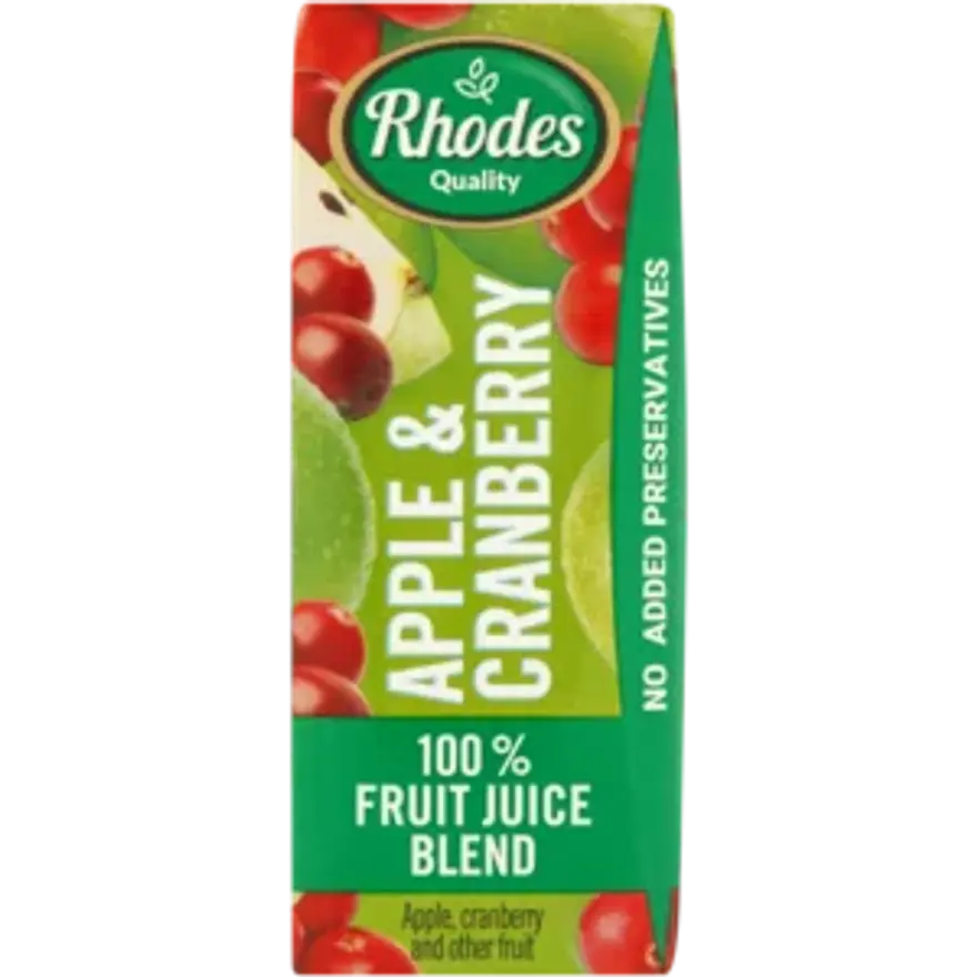 Rhodes Appel & Cranberry 100% Fruit Sap 200ml