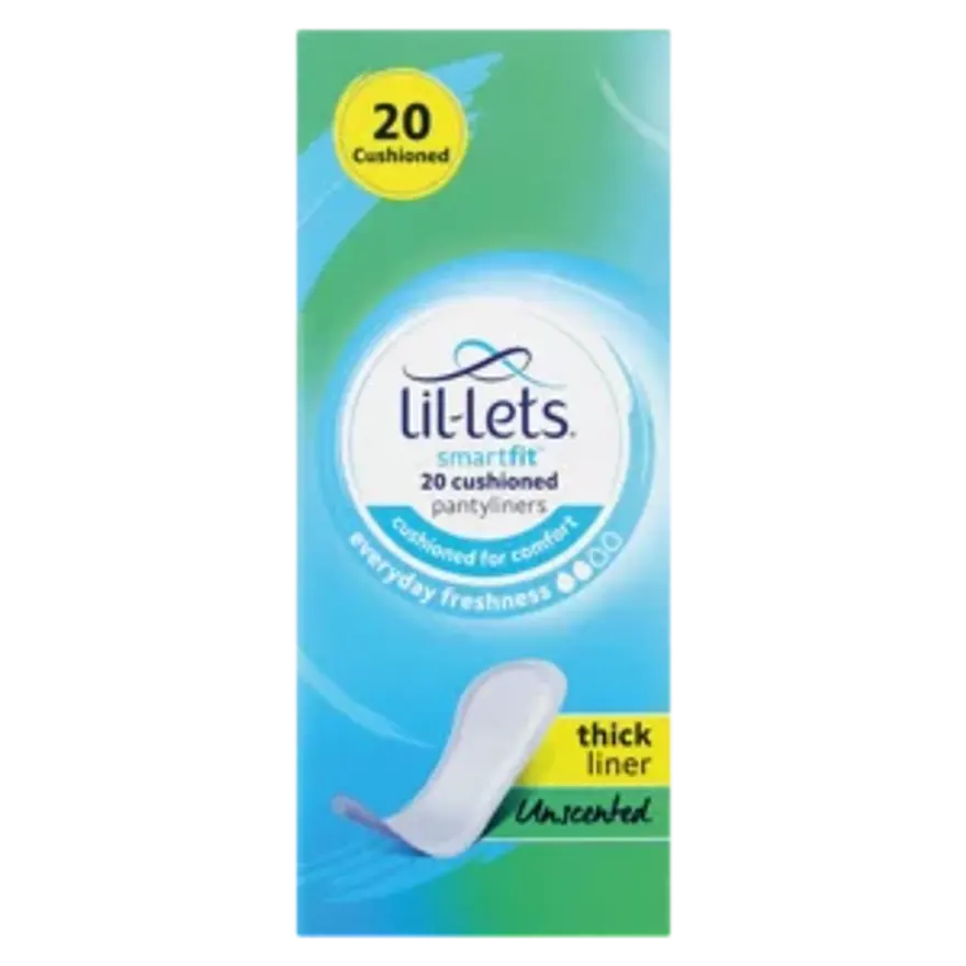 Lil-lets Thick Liner Unscented Pantyliners 20`s