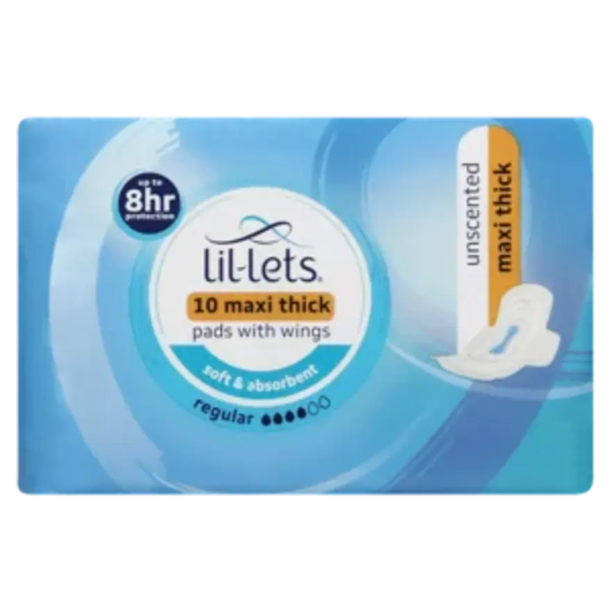 Lil-Lets Pads Maxi Unscented Regular 10`s