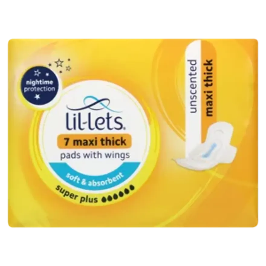 Lil-Lets Pads Maxi Unscented Super Plus 7`s