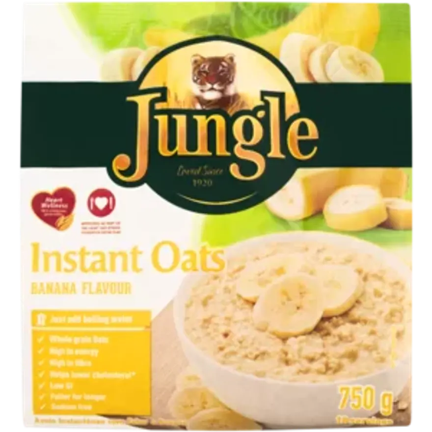 Jungle Instant Oats Piesang Flavour 750g