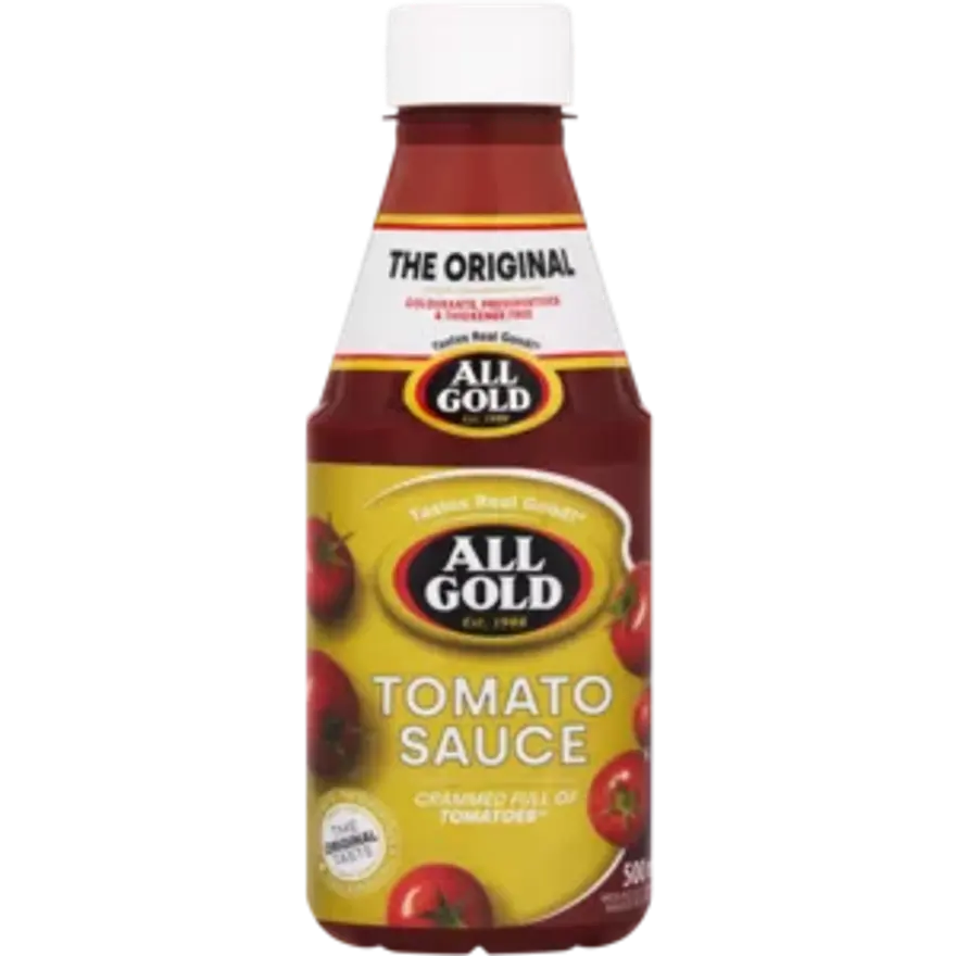 All Gold Tamatie Sauce The Original Plastick Bottle 500ML