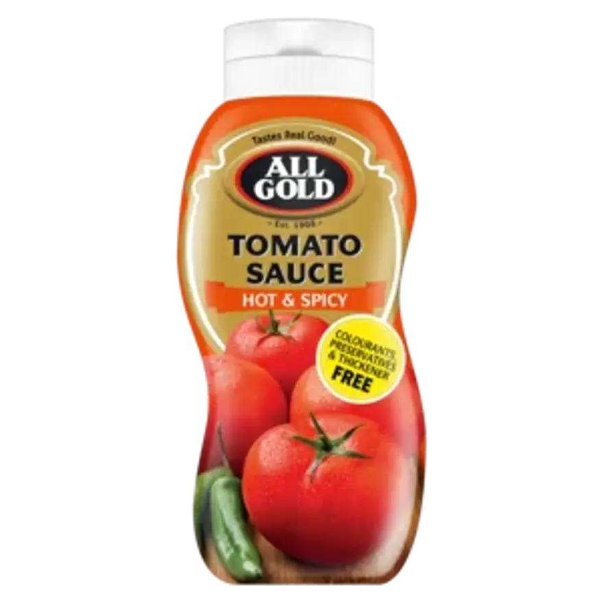 All Gold Hot & Spicy Tamatie Sauce 500ml