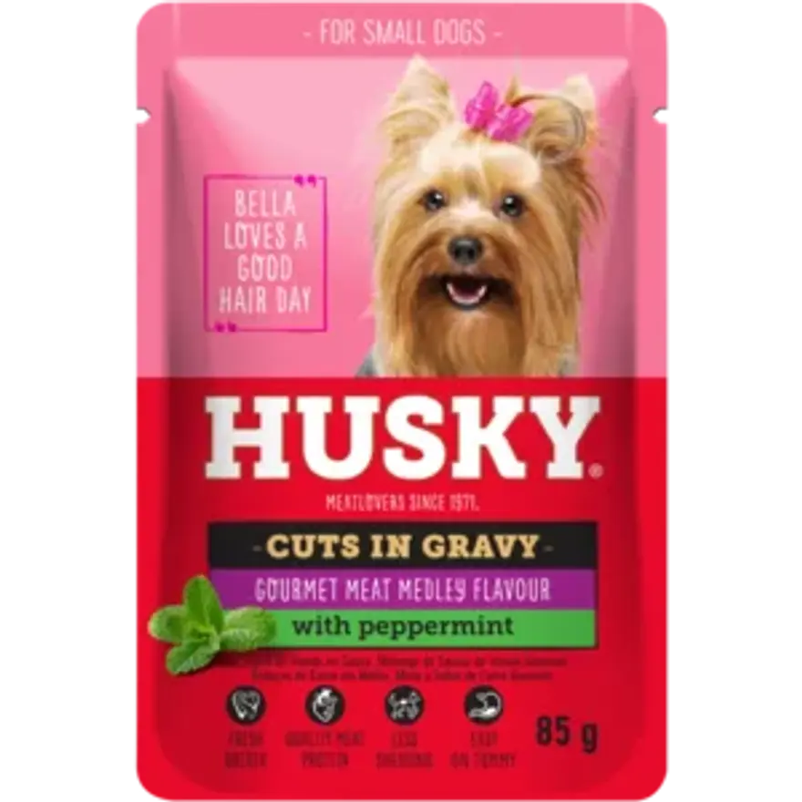 Husky Cuts In Gravy Gourmet Meat Medley Flavour 85g