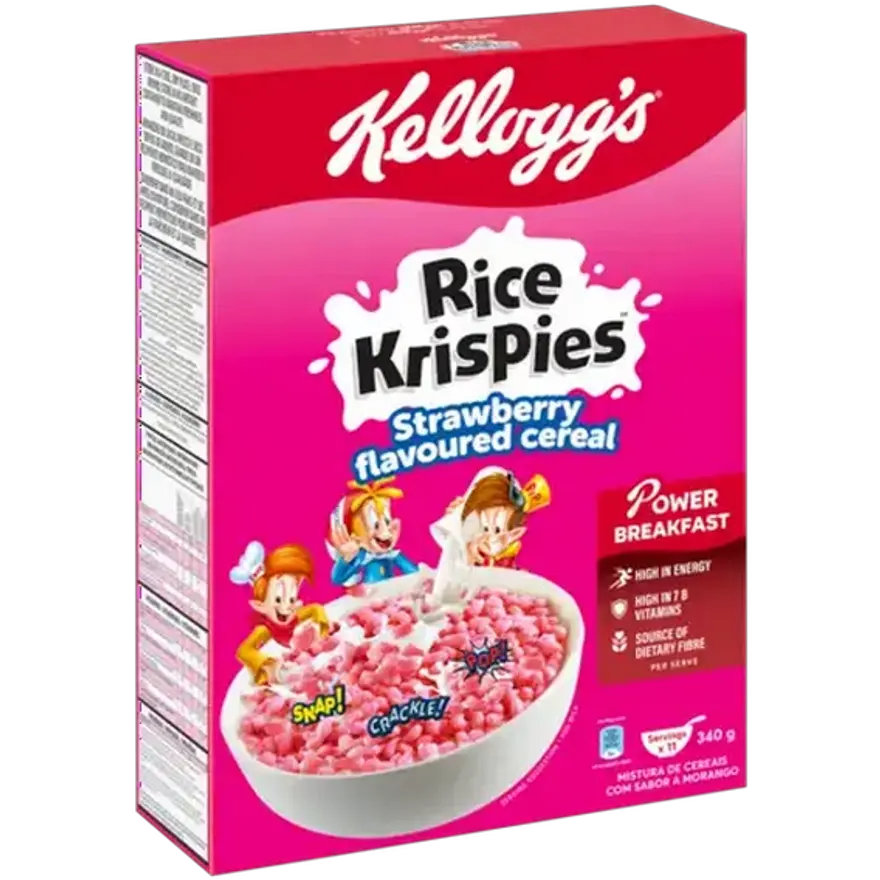 Kelloggs Rys Krispies Strawberry 340g