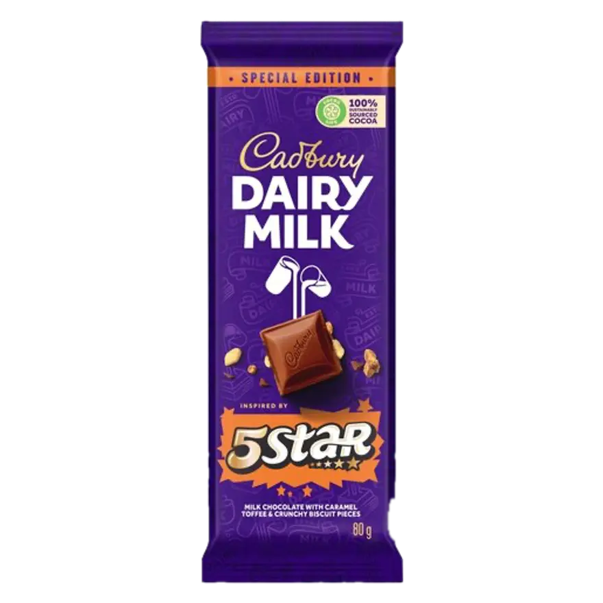 Cadbury Dairy Melk 5 Star 80g