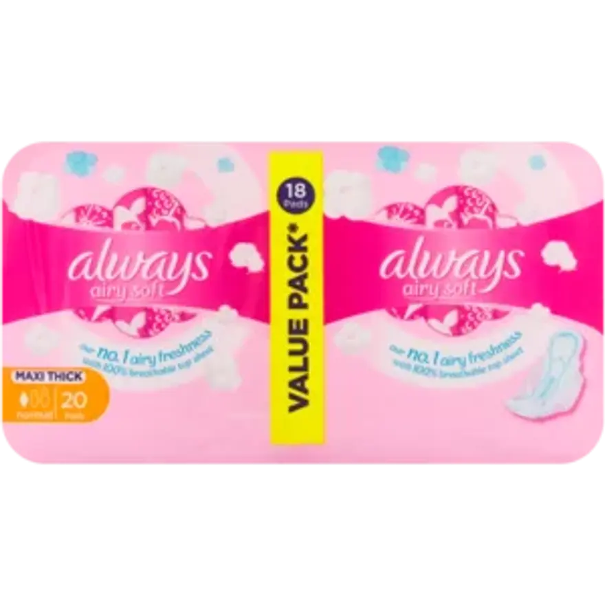 Always Airy Soft Maxi Thick 20 Pads