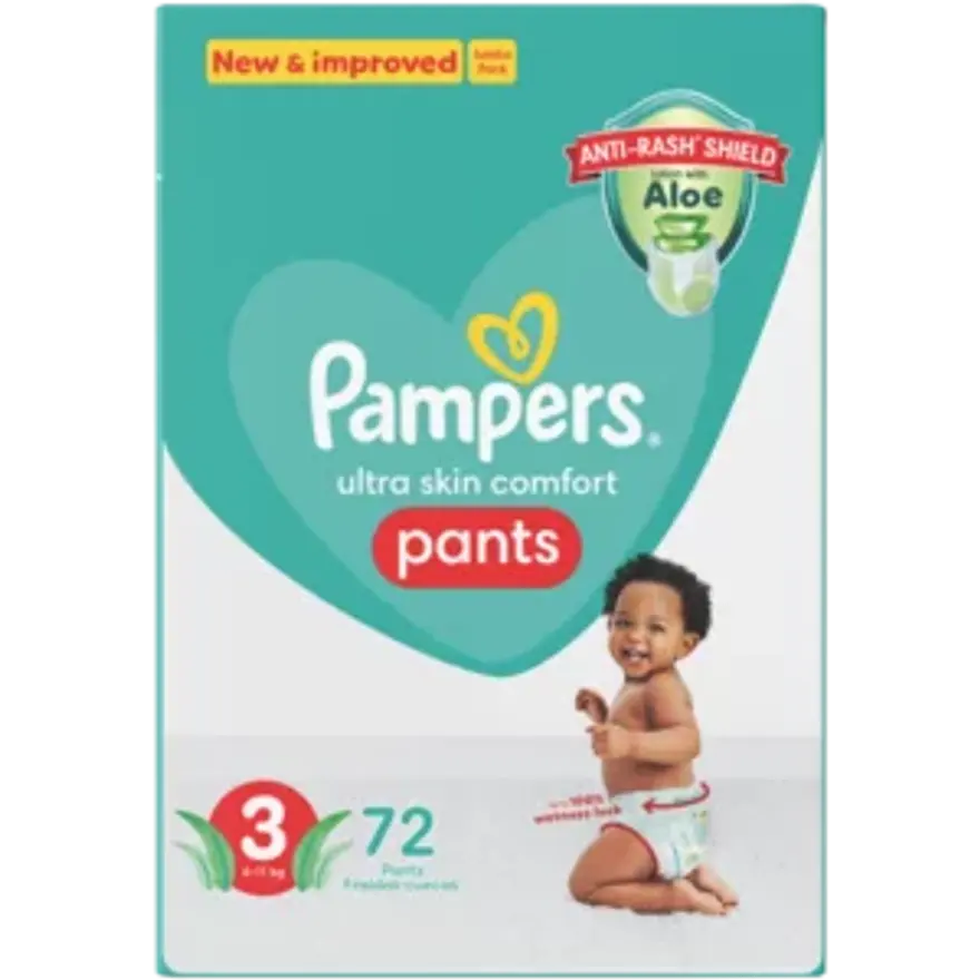 Pampers Size3 Pants 72Pack